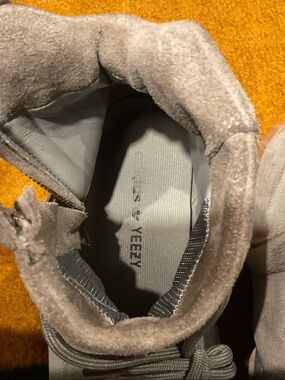 Yeezy Suede High-Top Boot in Taupe Gray